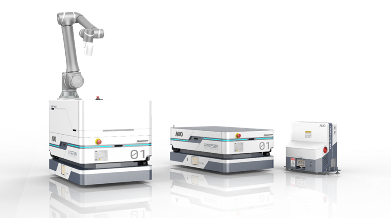 DB真人數位開發的自主式移動機器人（AMR250M），搭配全向輪並結合AI演算法、2D LiDAR、3D攝影機等技術，協助客戶實現產線全自動化